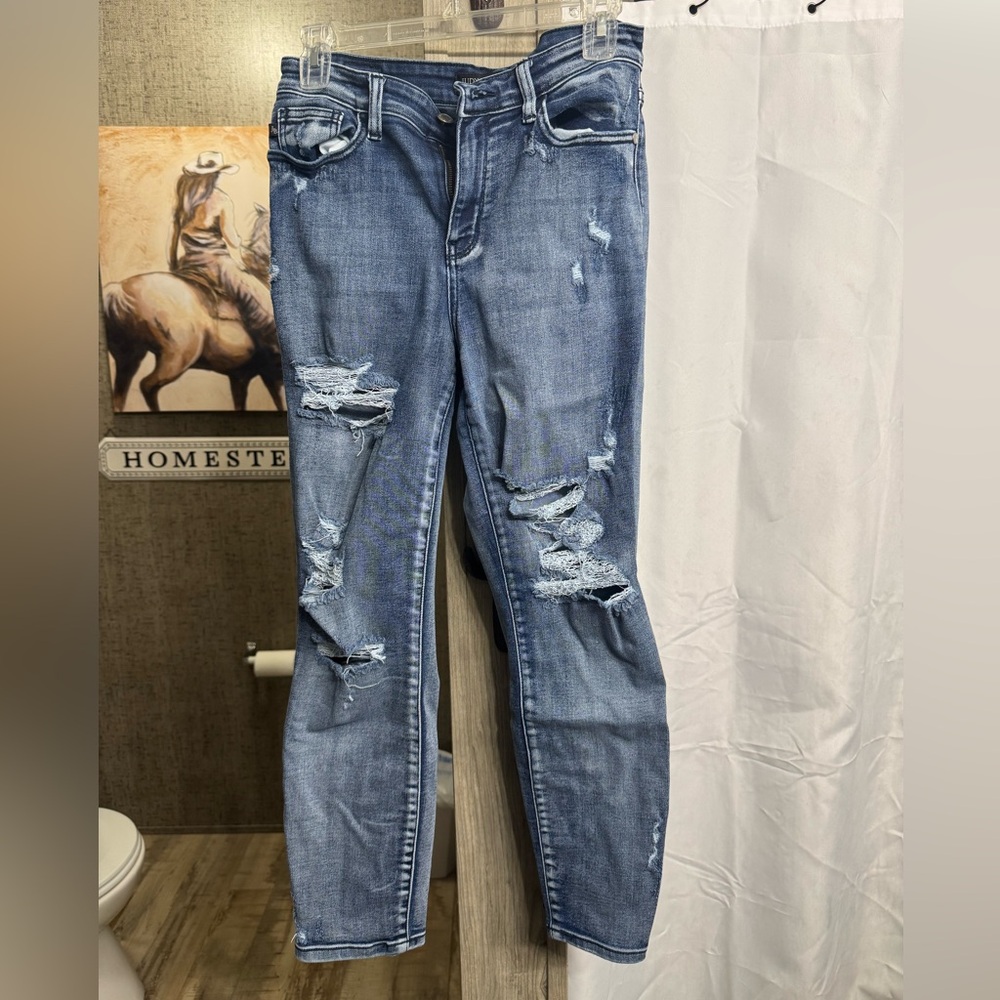 Judy Blue Size 5/27 Stonewashed Boyfriend Fit Jeans